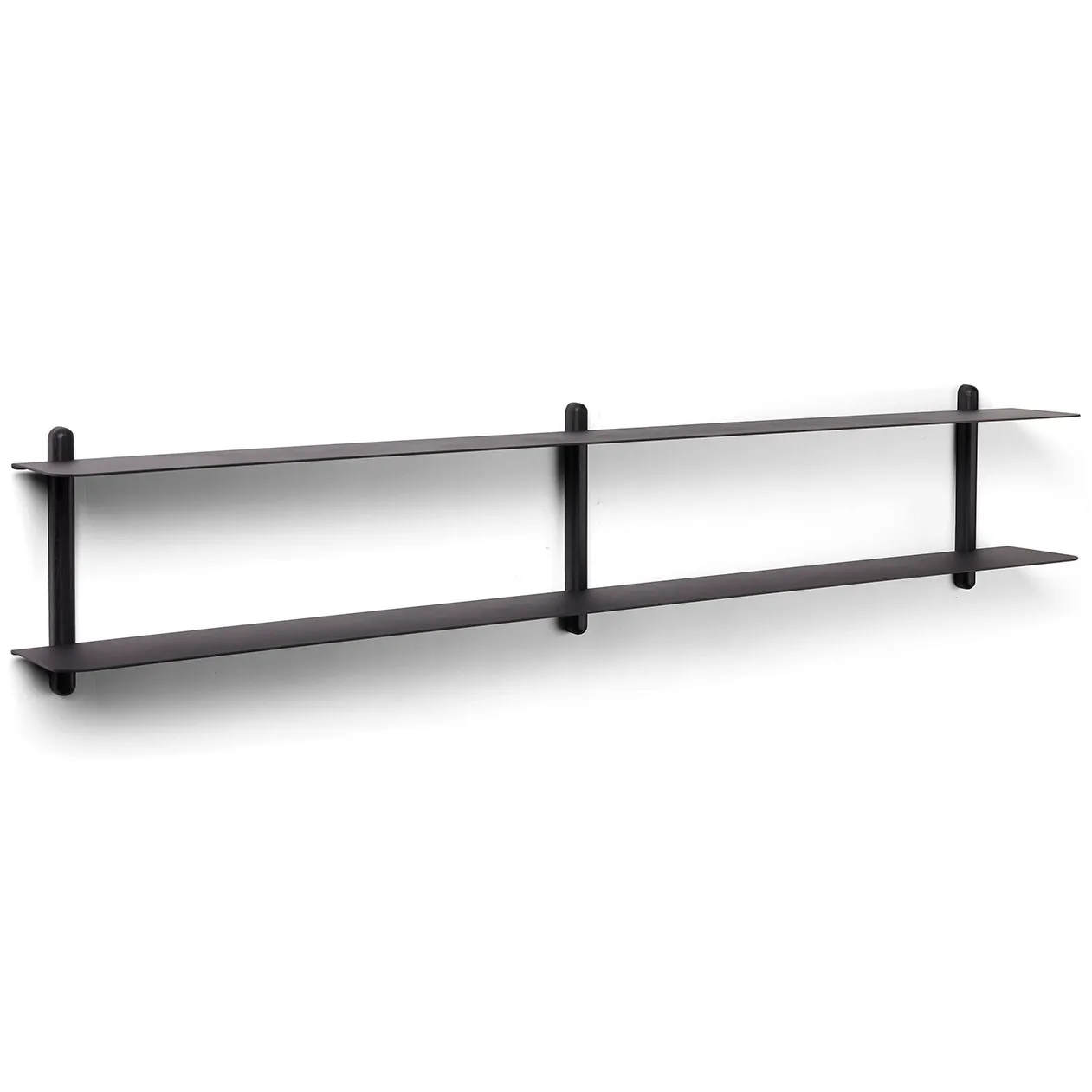 Nivo shelf C, Black-stained ash room-black Gejst
