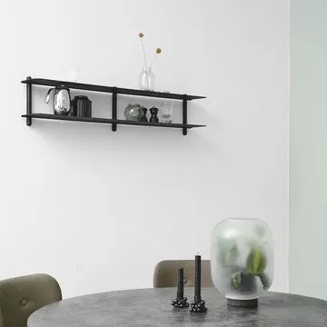 Nivo shelf C - Black-stained ash room-black - Gejst