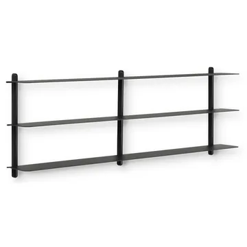 Nivo shelf D - Dark-stained ash-black - Gejst