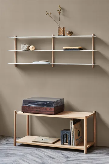 Nivo shelf D - Light oak-white - Gejst