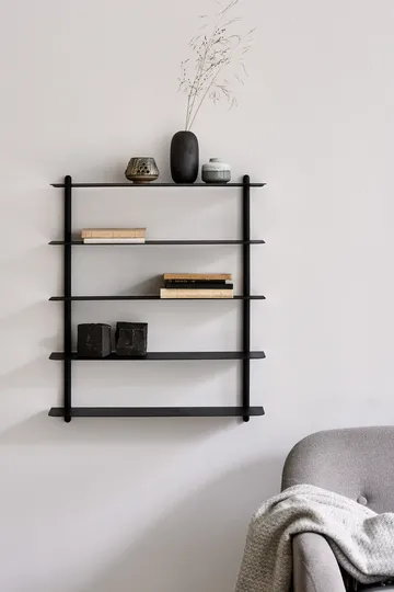 Nivo shelf E - Black stained box-black - Gejst
