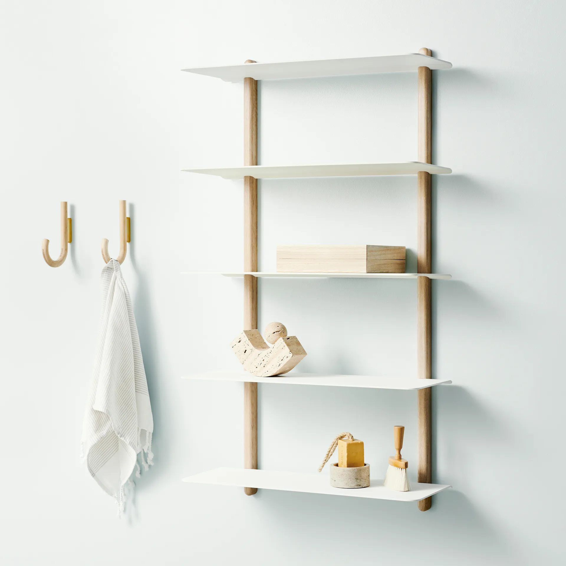 Nivo shelf E large, Light oak-white Gejst