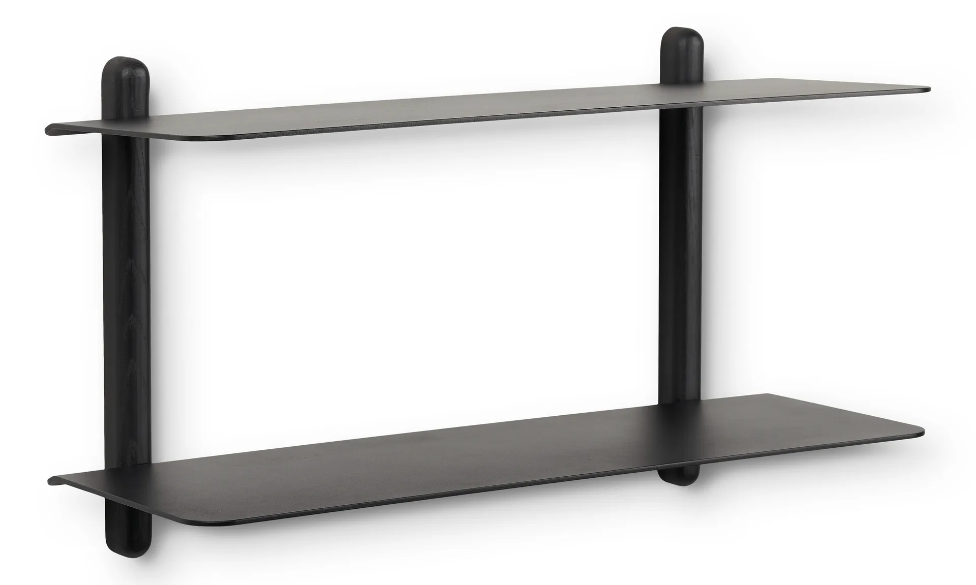 Nivo shelf F large, Black oiled ash-black Gejst