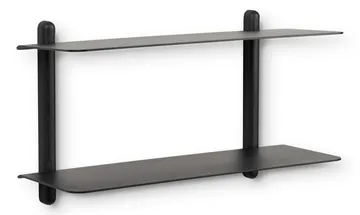 Nivo shelf F large - Black oiled ash-black - Gejst