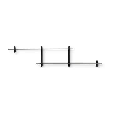 Nivo shelf H large - Black oiled ash-black - Gejst