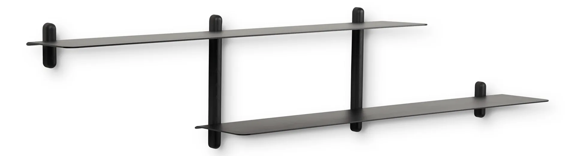 Nivo shelf H large, Black oiled ash-black Gejst