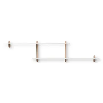 Nivo shelf H - Light oak-white - Gejst