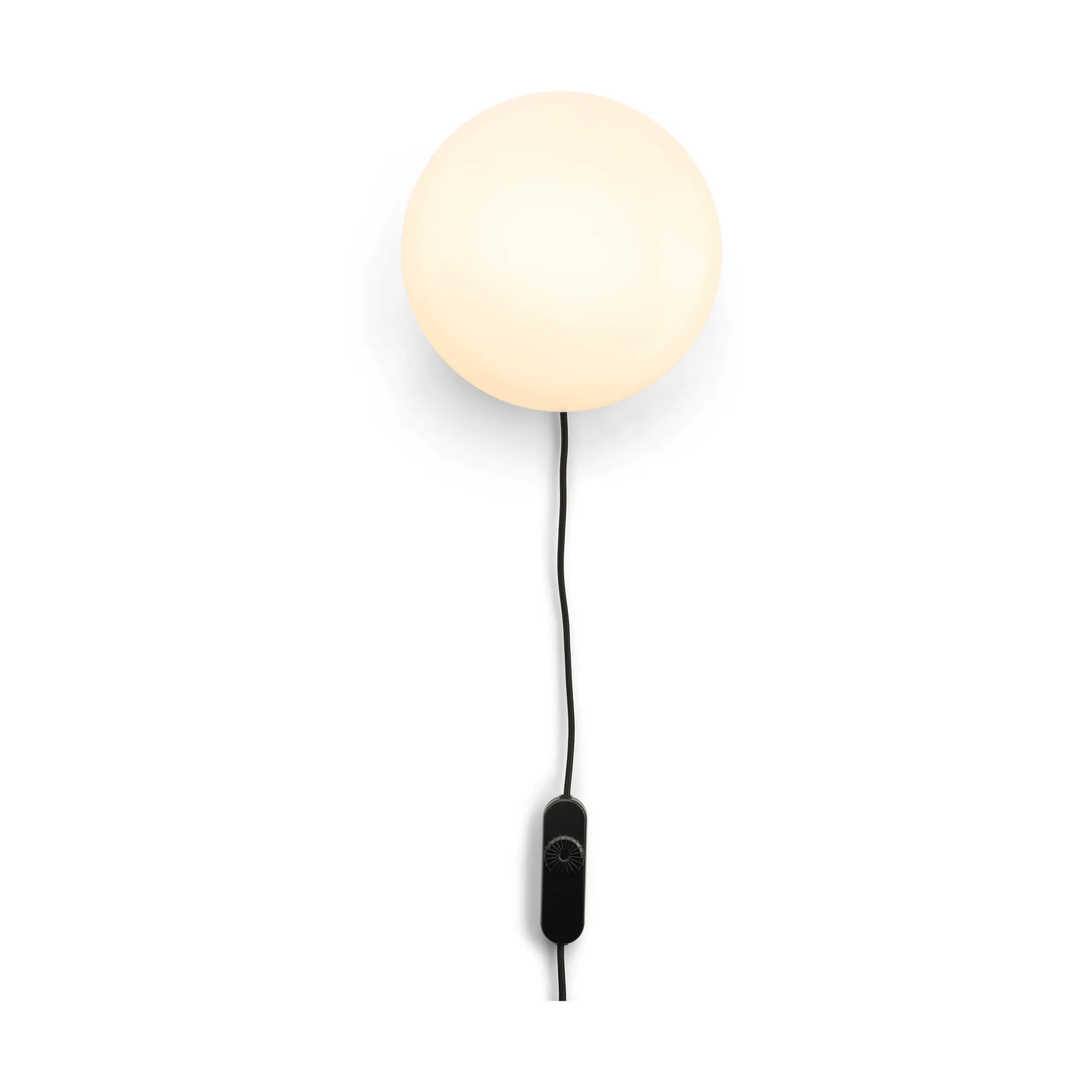 Opa wall lamp 21.5 cm, Opal glass-black Gejst