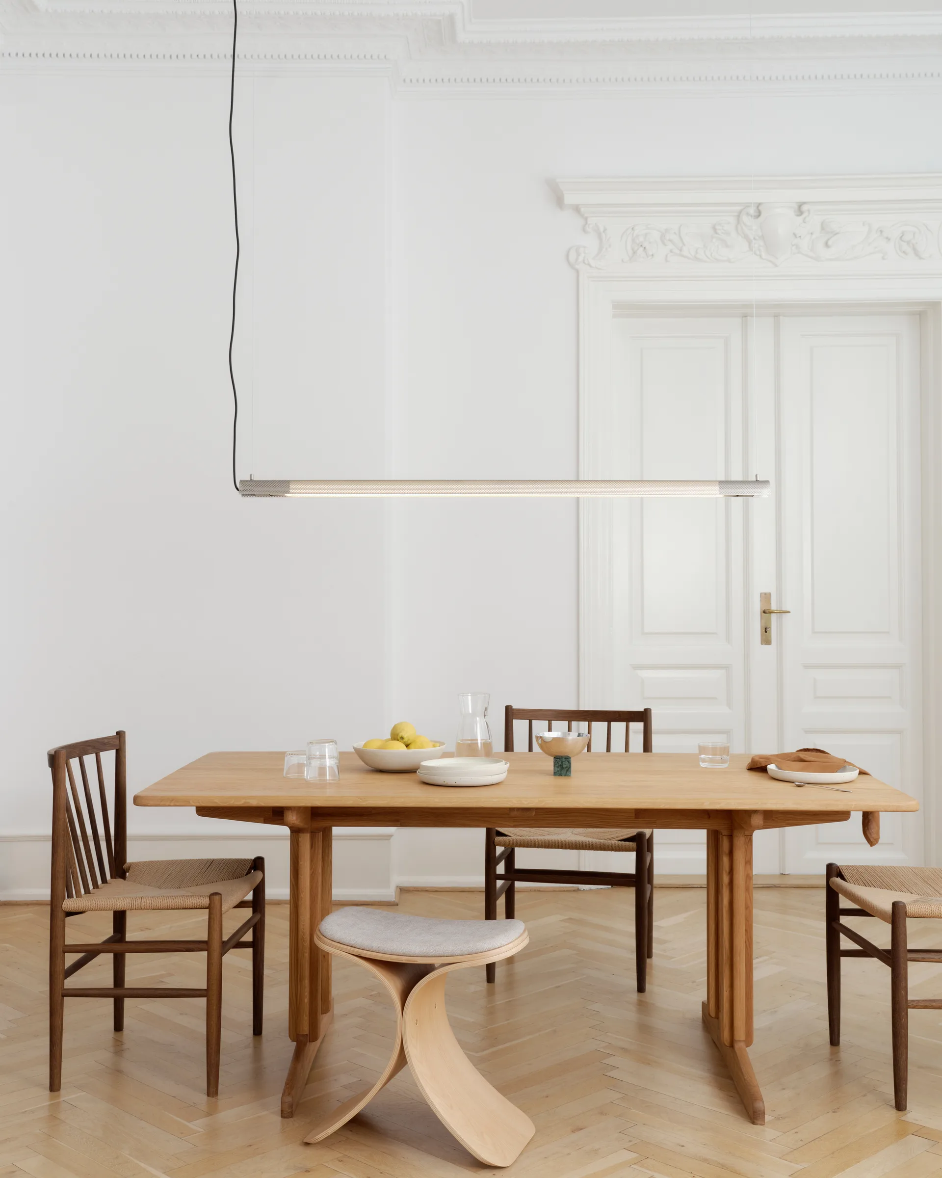 Radent pendant long 135 cm, Steel Gejst