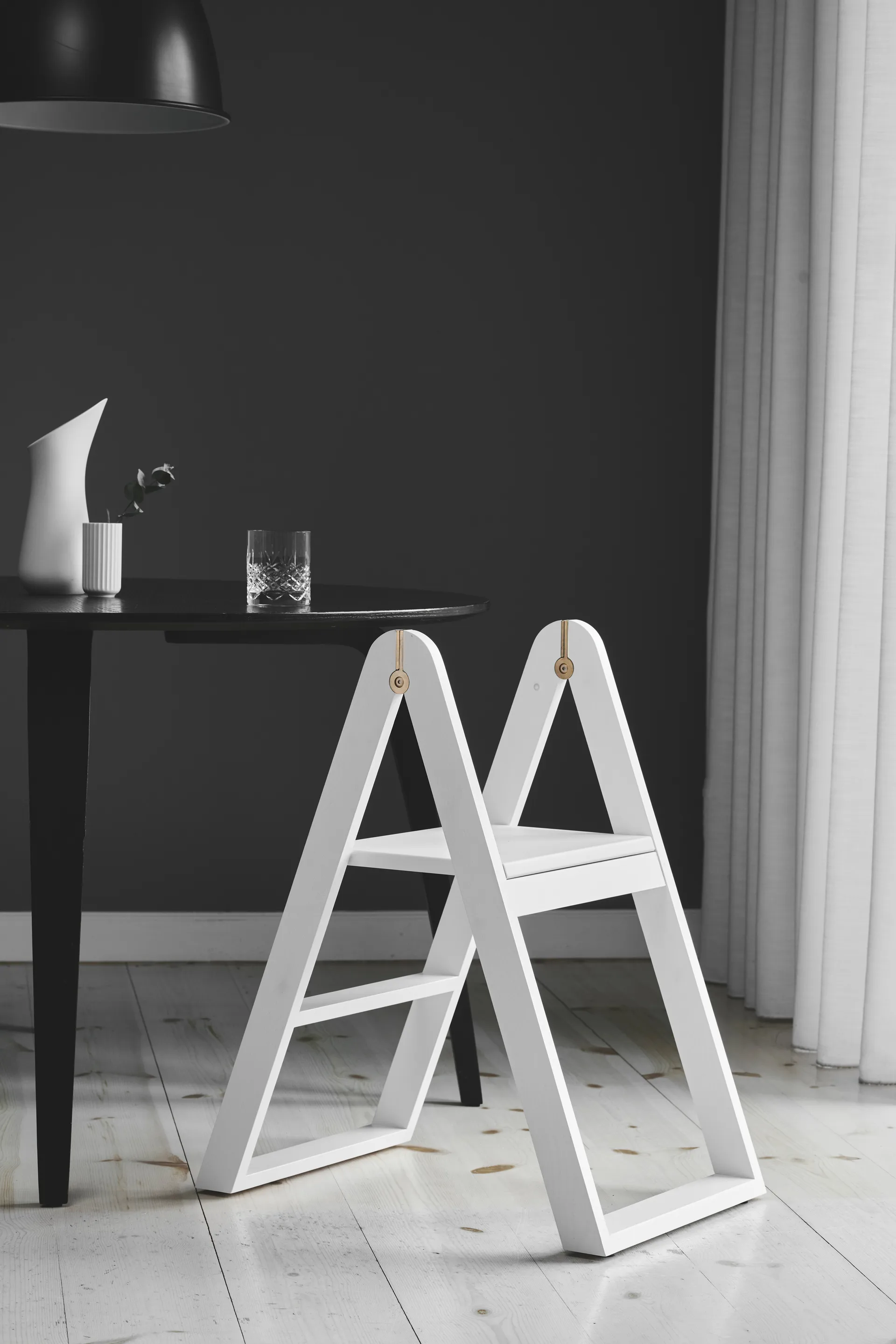 Reech step ladder, White Gejst