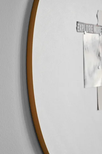 Retell pinboard Ø80 cm - White-brass - Gejst