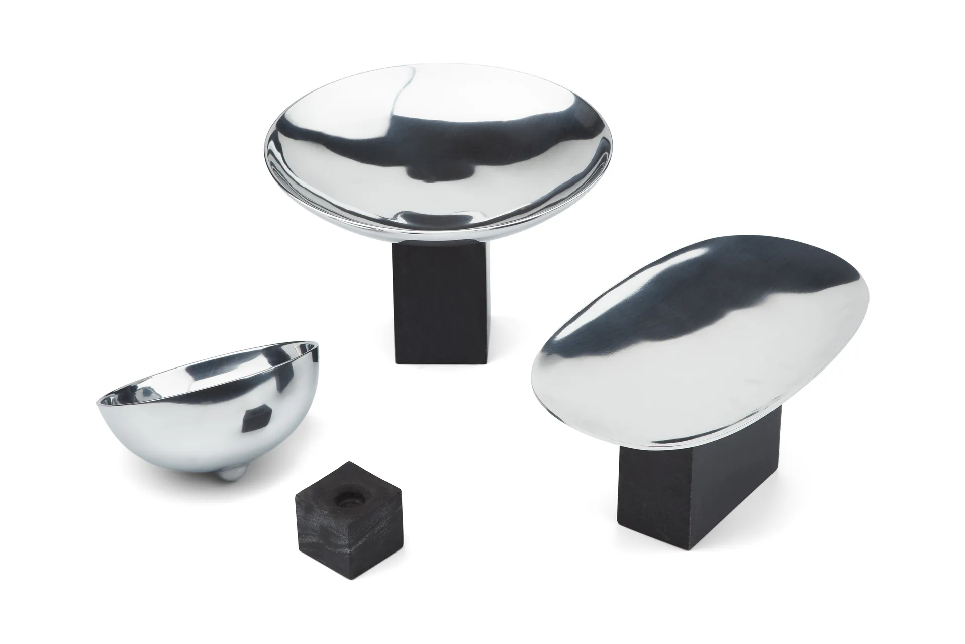 Sapoto bowl tray 15x25 cm, Silver Gejst