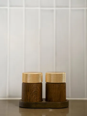 Sina salt and pepper mill 6 cm - Dark ash-brass - Gejst