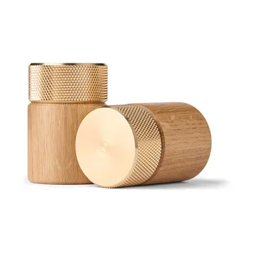Sina salt and pepper mill 6 cm - Oak-brass - Gejst