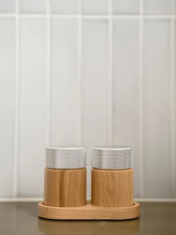Sina salt and pepper mill 6 cm - Oak-steel - Gejst