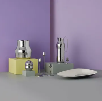 Dorotea vase 18x19,5 cm - Polished steel - Gense
