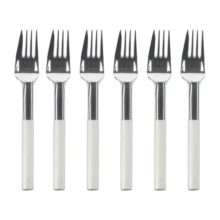 Nobel cake fork 6-pack - Stainless steel - Gense