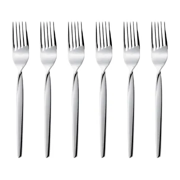 Twist cake fork 6-pack - Stainless steel - Gense