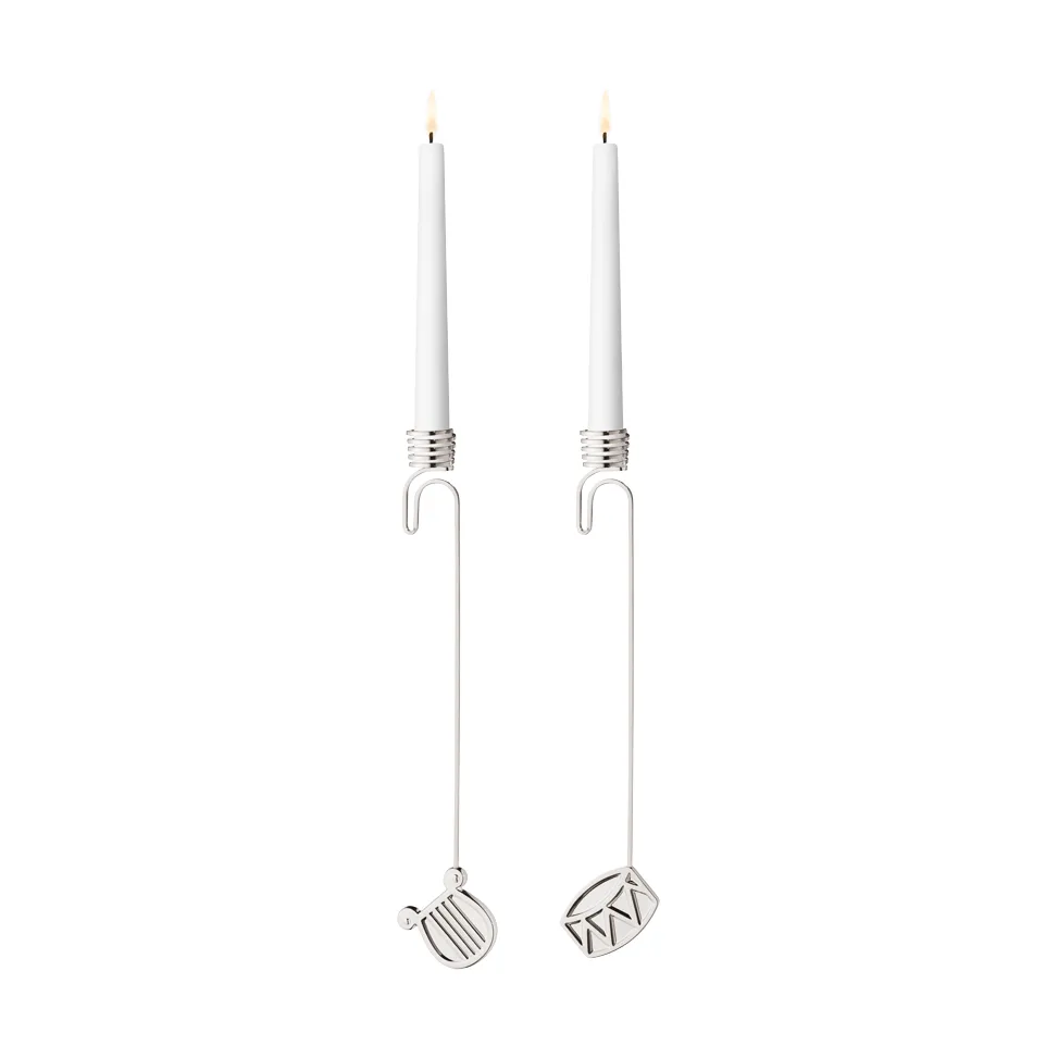 2026 candleholder set, Palladium Georg Jensen