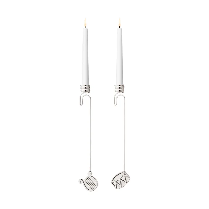 2026 candleholder set - Palladium - Georg Jensen
