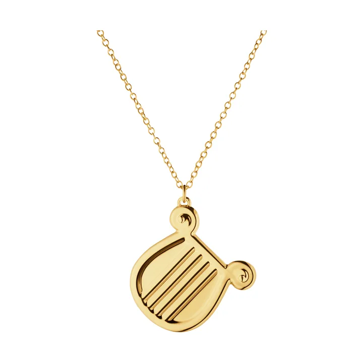 2026 Christmas ornament - Harpa, gold-plated zinc alloy - Georg Jensen