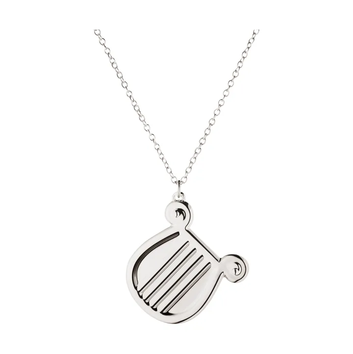 2026 Christmas ornament - Harpa, palladium-plated zinc alloy - Georg Jensen