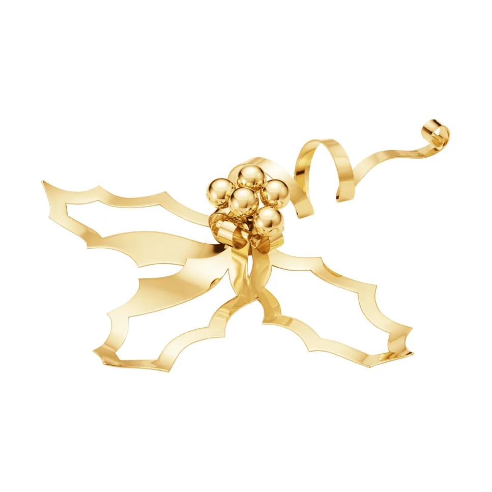 2026 table Christmas ornament, Gold, large Georg Jensen
