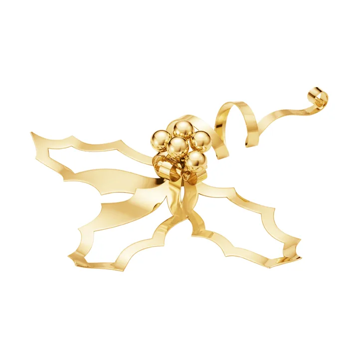 2026 table Christmas ornament - Gold, large - Georg Jensen