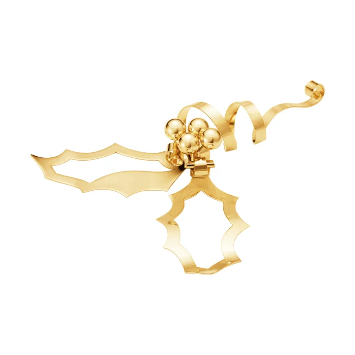 2026 table Christmas ornament - Gold, medium-sized - Georg Jensen