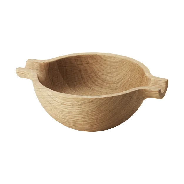 Couple bowl, Oak, small Georg Jensen