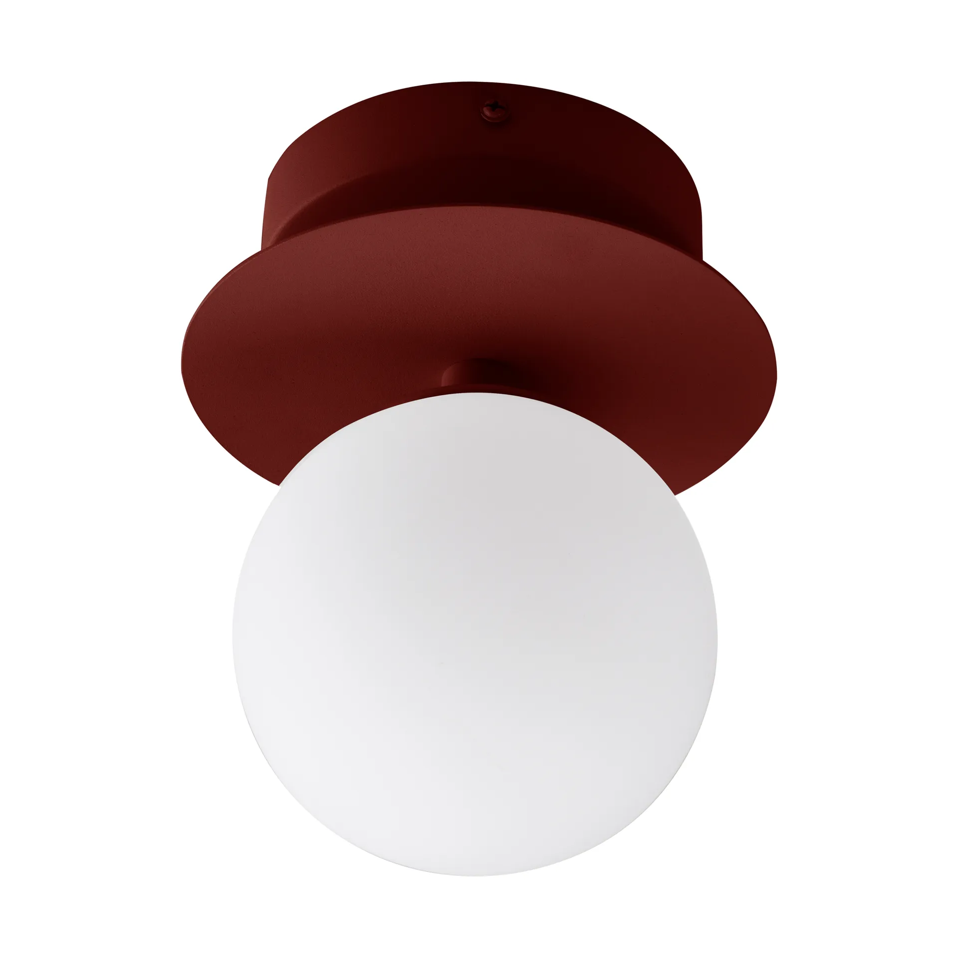 Art Deco wall light, flush mount, Red-White Globen Lighting