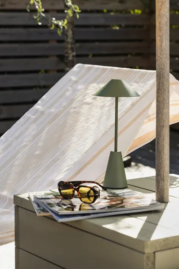 Cannes 32 portable table lamp - Moss green - Globen Lighting
