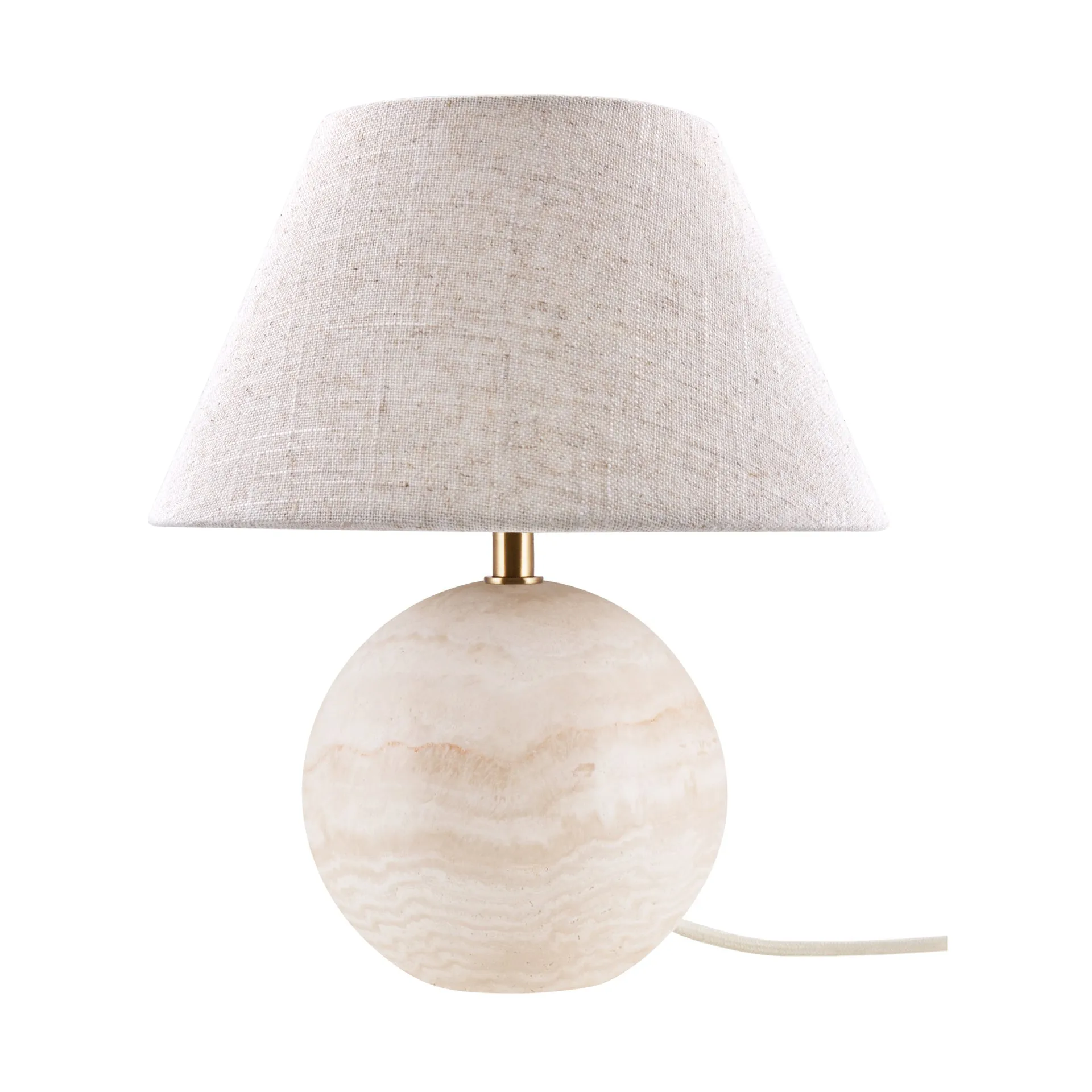 Castello 35 table lamp, Beige travertine Globen Lighting
