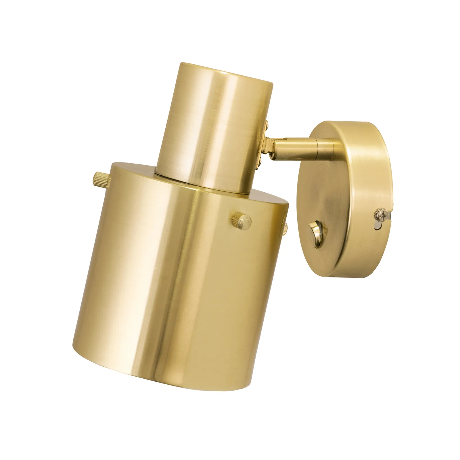 Clark 1 wall lamp, Brushed brass Globen Lighting