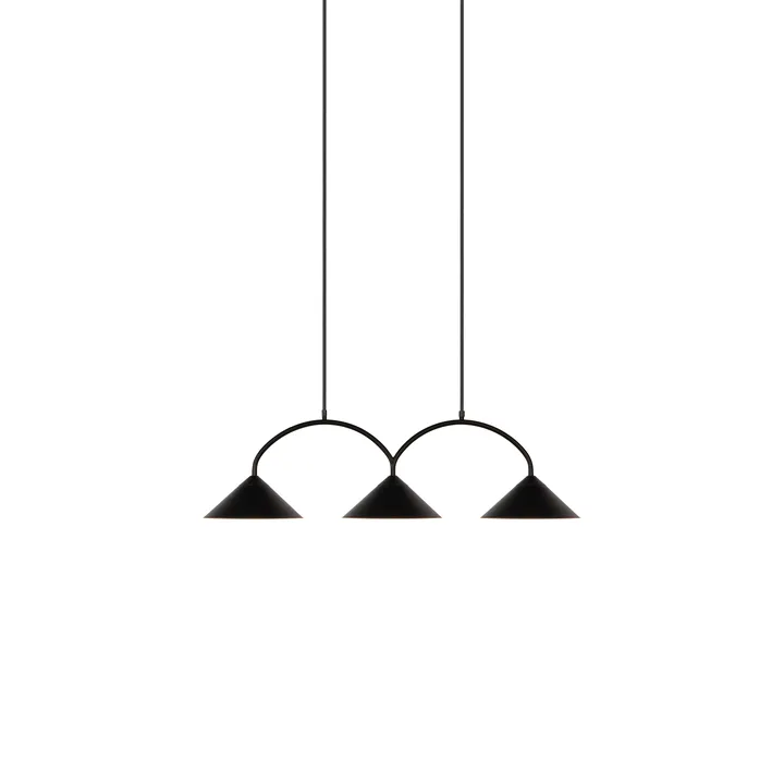 Curve pendant lamp 3 - Black - Globen Lighting