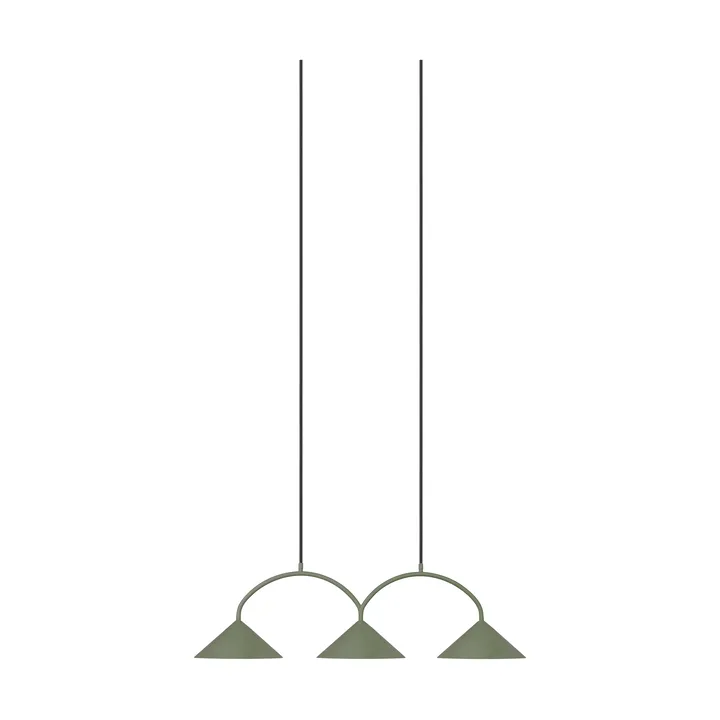 Curve pendant lamp 3 - Green - Globen Lighting