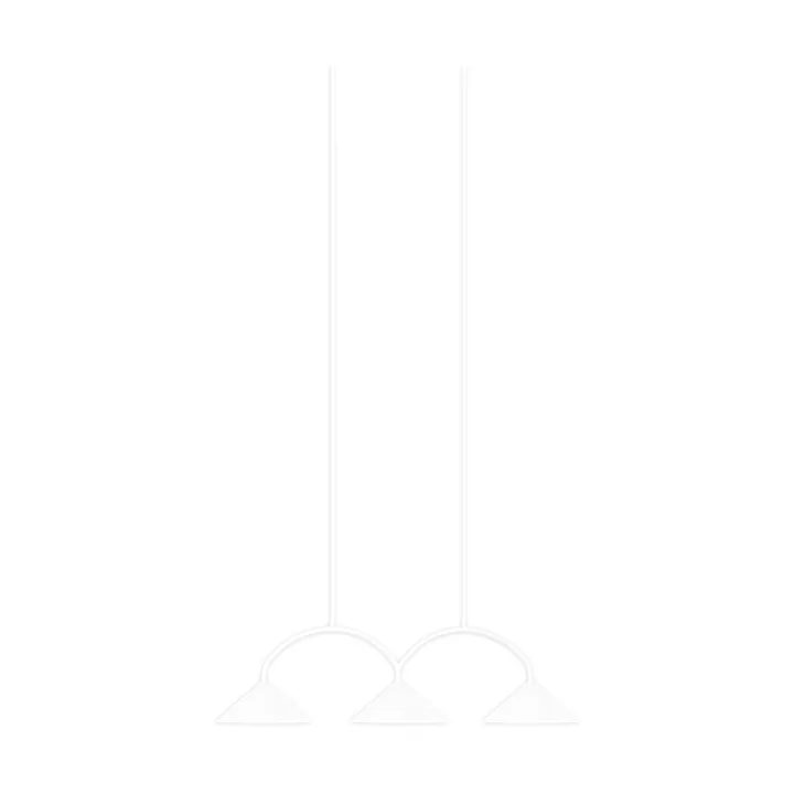 Curve pendant lamp 3 - White - Globen Lighting