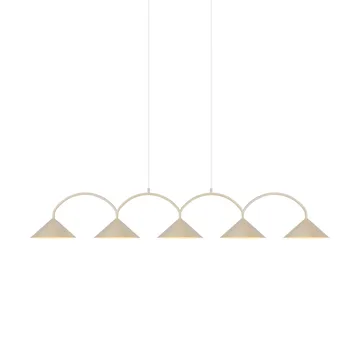 Curve pendant lamp 5 - Beige - Globen Lighting