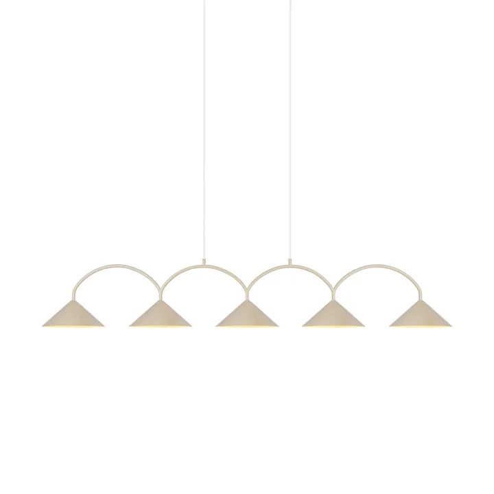 Curve pendant lamp 5 - Beige - Globen Lighting