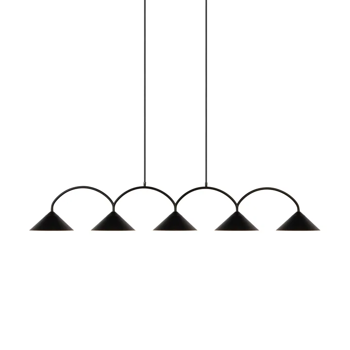 Curve pendant lamp 5 - Black - Globen Lighting
