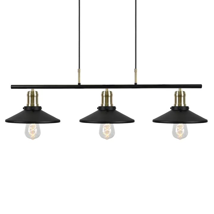 Disc pendant lamp 3 - Black - Globen Lighting