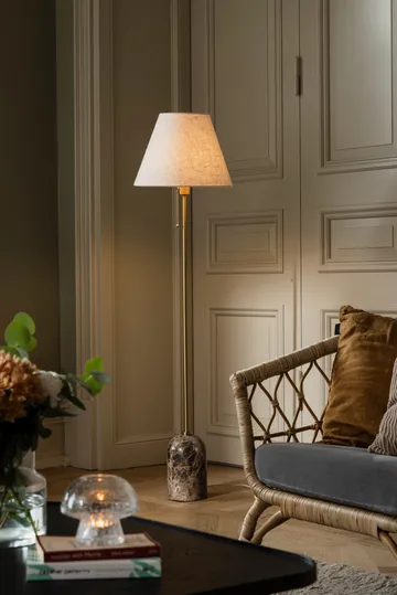 Gino floor lamp - Brown marble - Globen Lighting