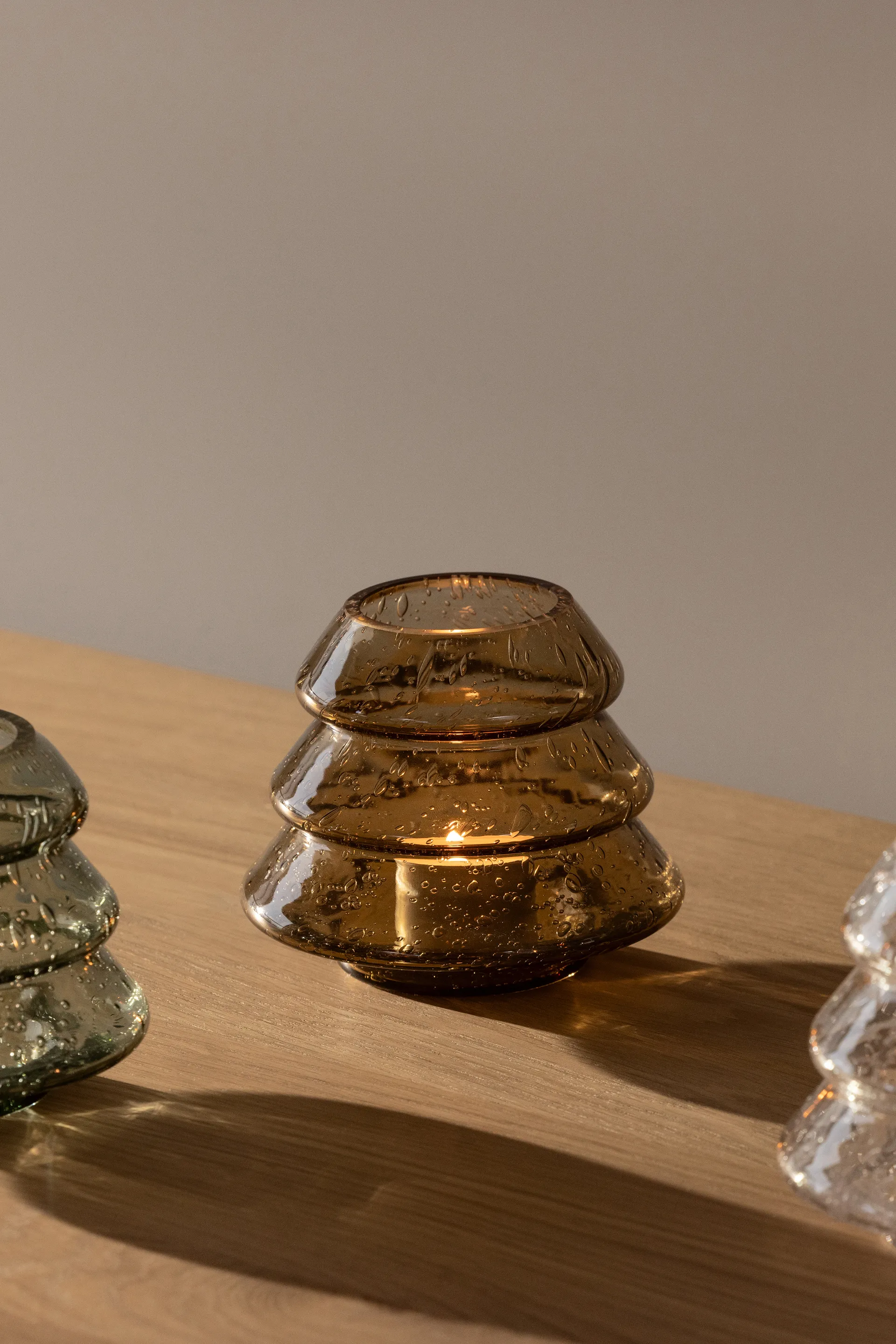 Gran 12 tealight holders, Brown Globen Lighting