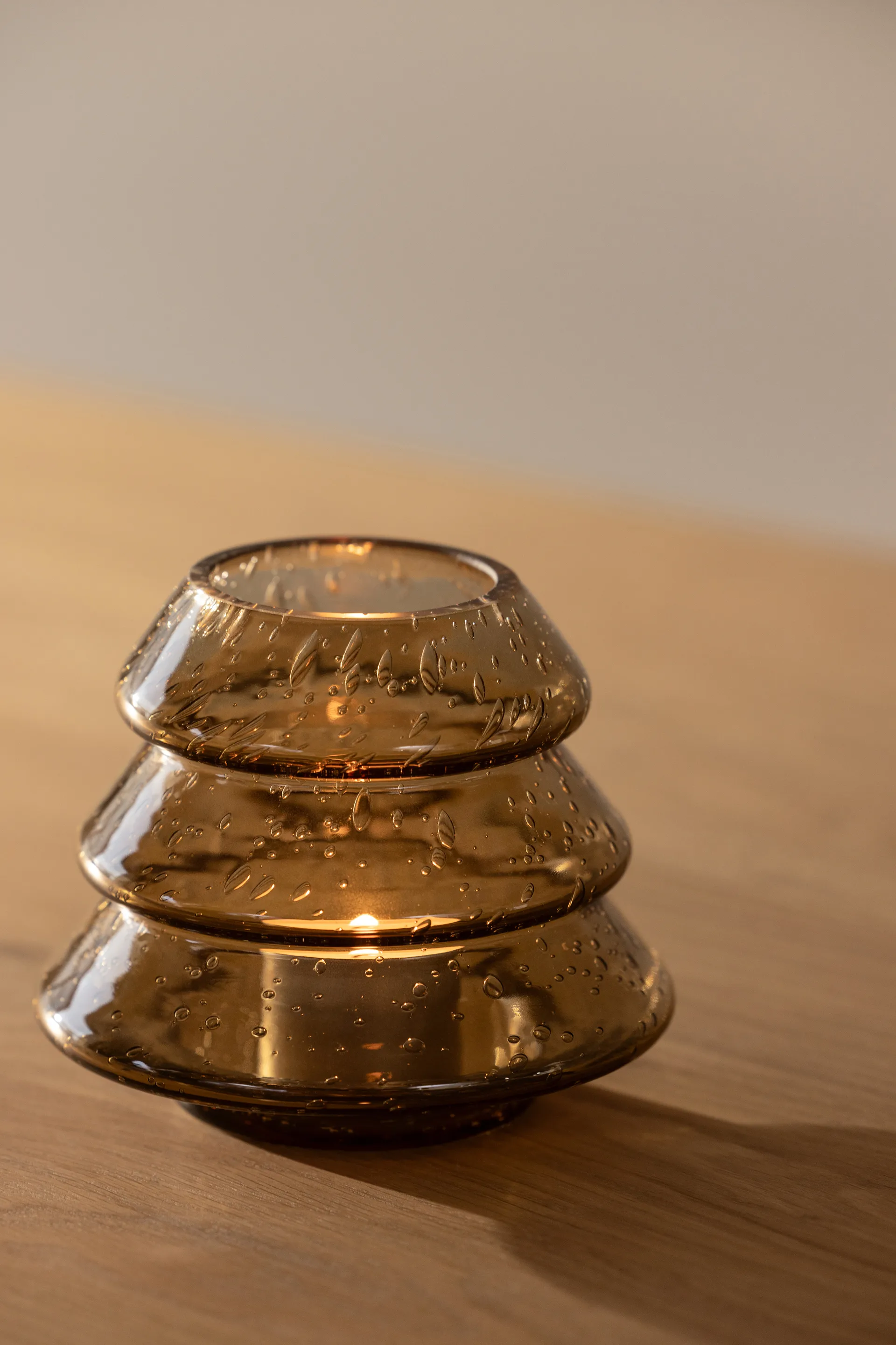 Gran 12 tealight holders, Brown Globen Lighting