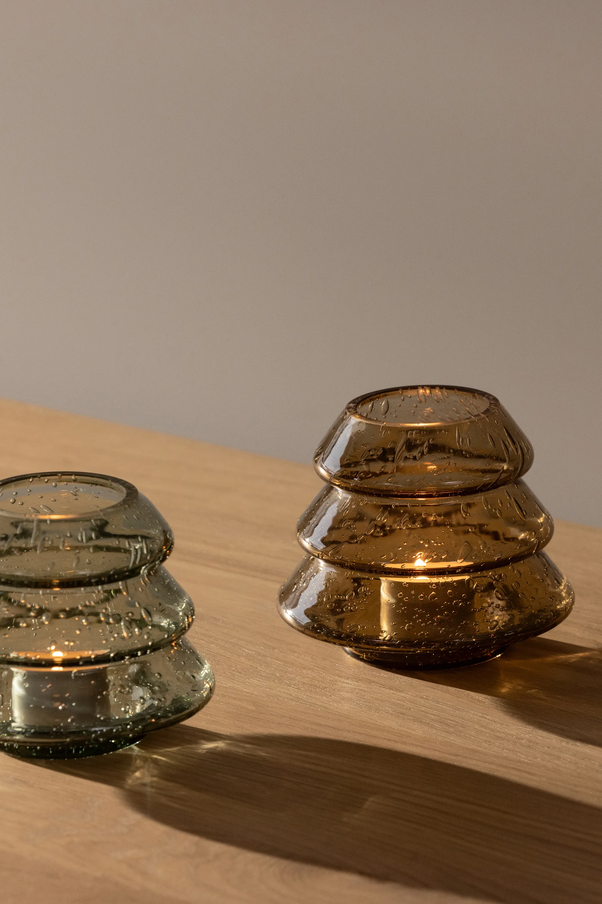 Gran 12 tealight holders, Brown Globen Lighting