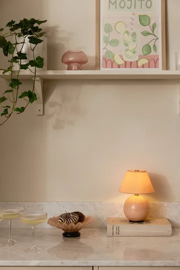 Iris 16 portable table lamp - Blush - Globen Lighting