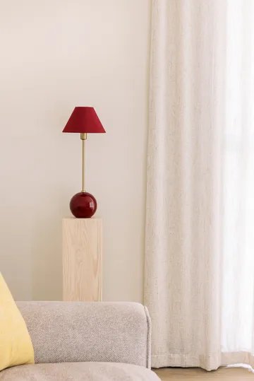Iris 20 table lamp - Burgundy - Globen Lighting