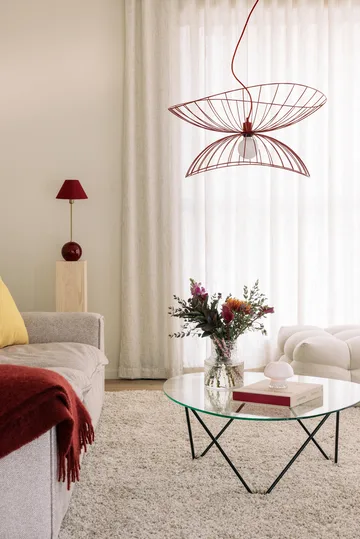 Iris 20 table lamp - Burgundy - Globen Lighting