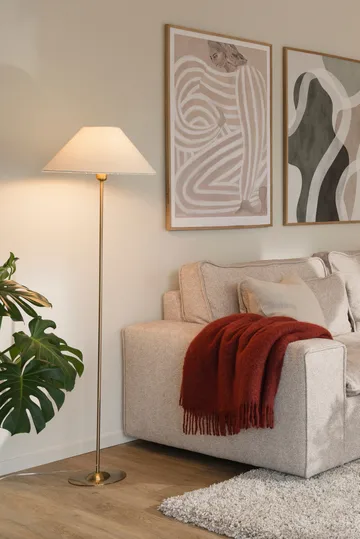 Iris 45 lampshade - Bouclé white - Globen Lighting