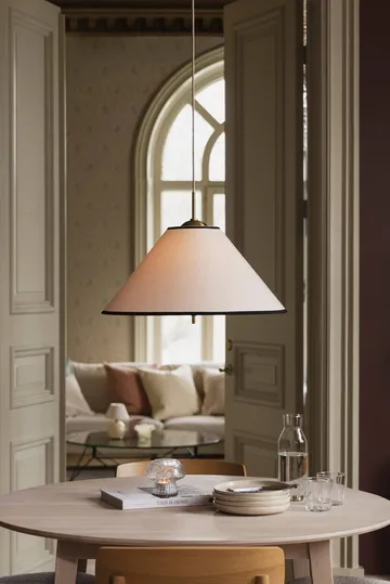 Iris pendant 50 - Cream-black (white-gold-coloured) - Globen Lighting